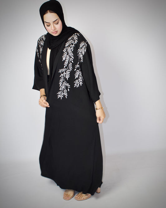 Imaan Midnight Embroidered Abaya