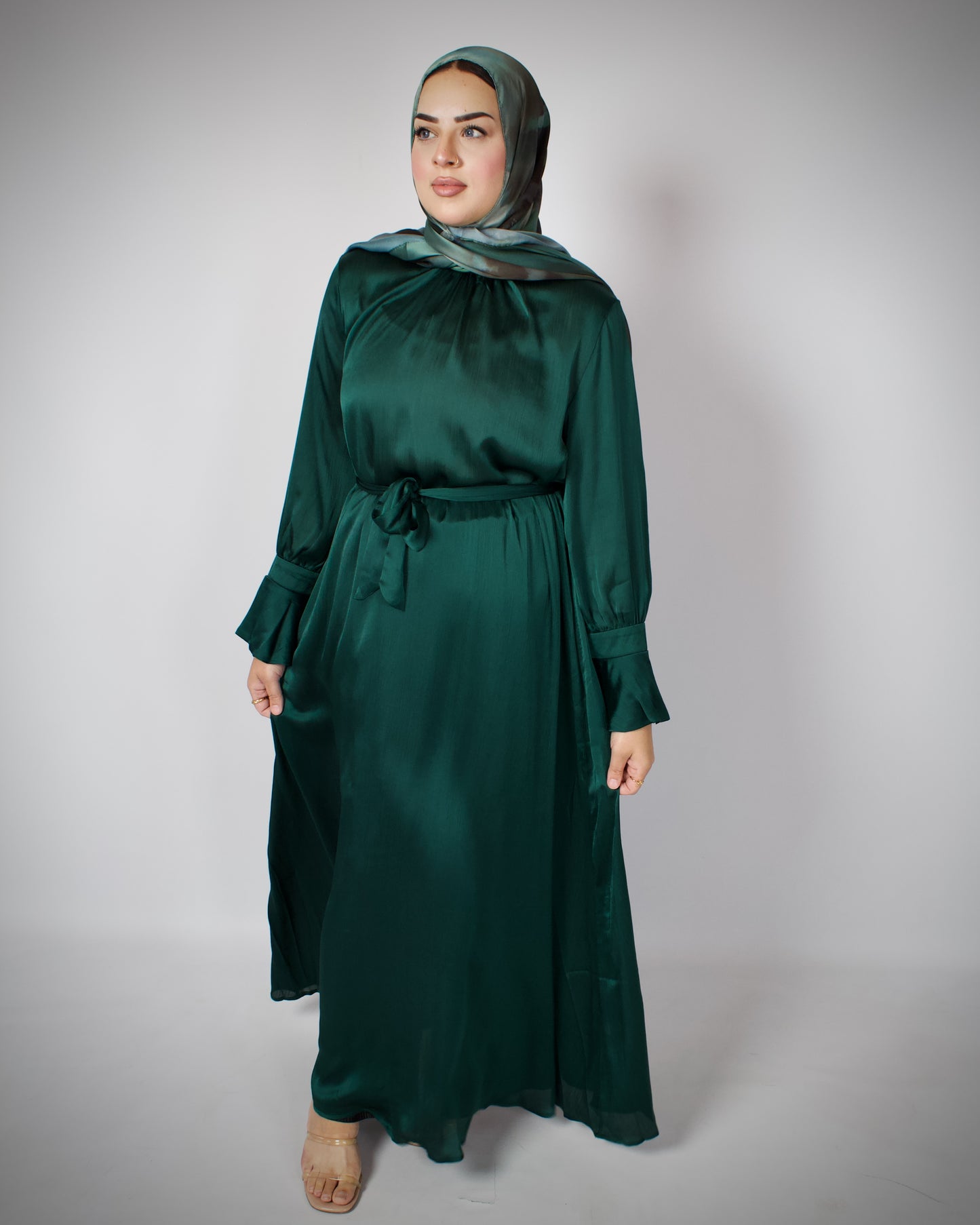 Ava-Nur Celestial Satin Gown