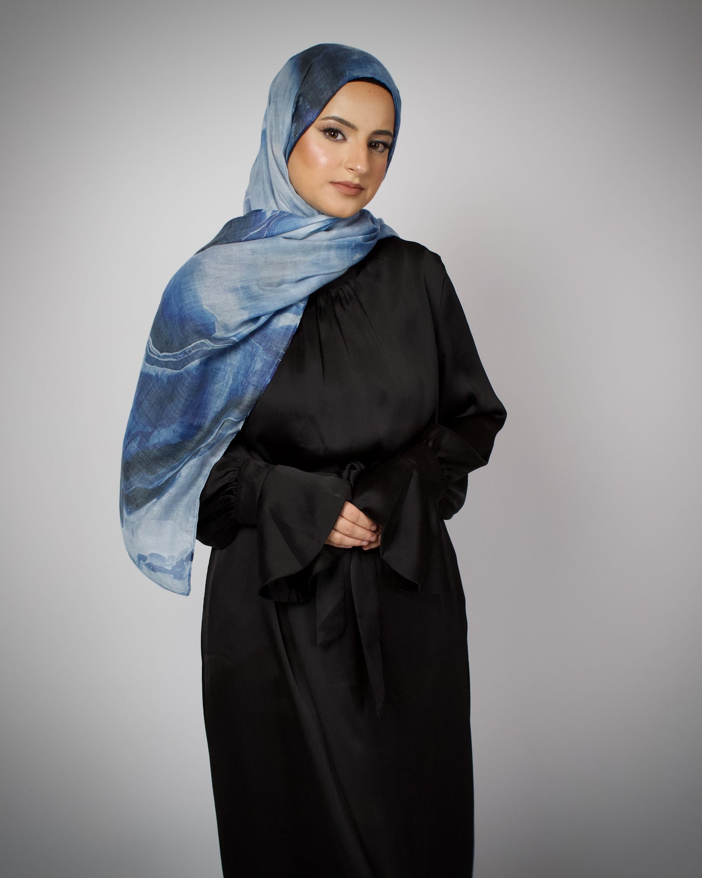 Ava-Nur Celestial Satin Gown